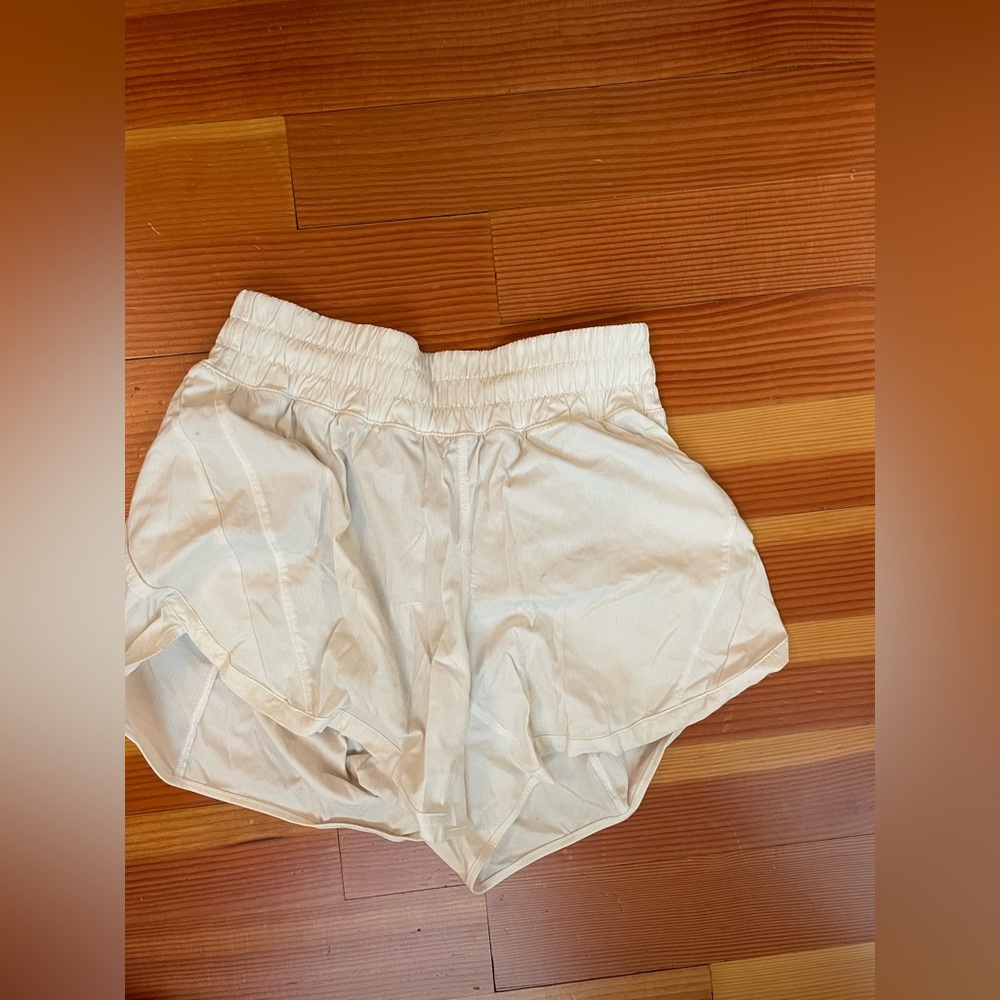 White lulu shorts